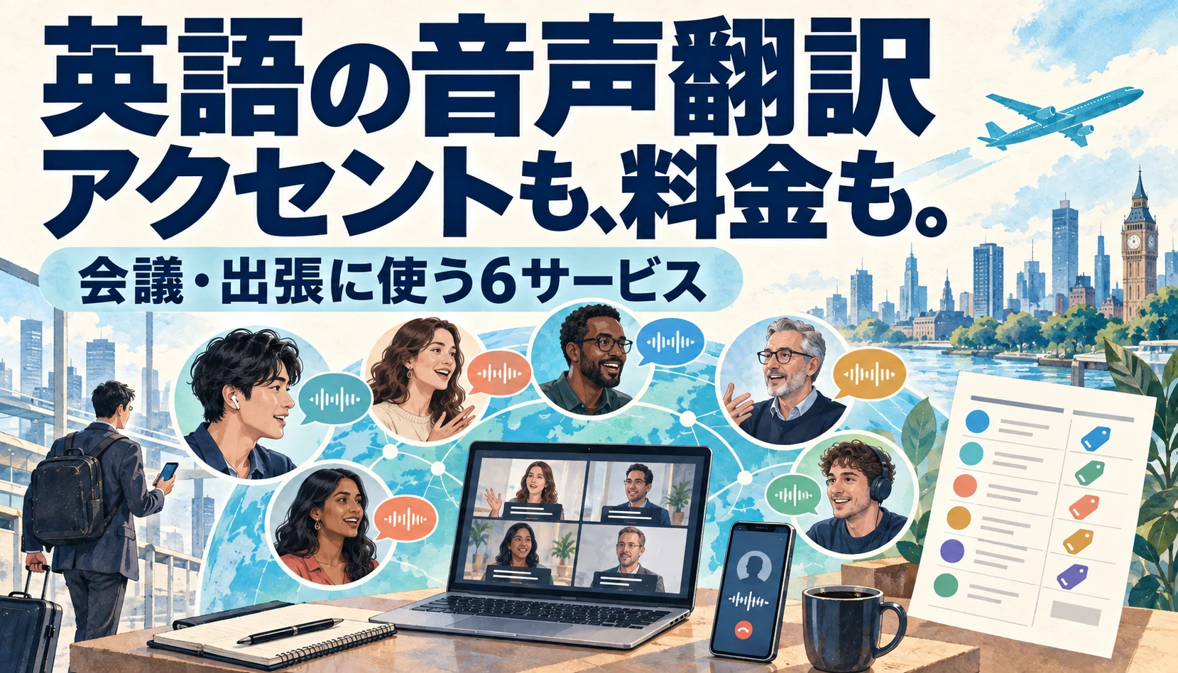 英語の音声翻訳アプリ6選|地域別アクセントと会議での選び方