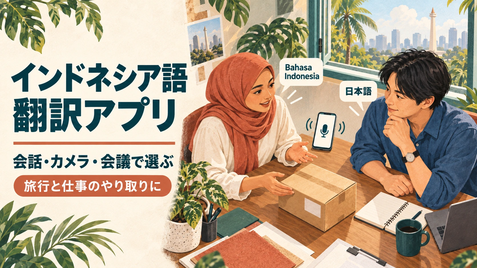 インドネシア語翻訳アプリ3選|文法・呼び方と現地での使い方