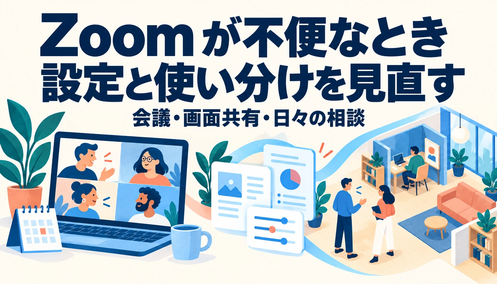 Zoomが不便なときの改善策|VoicePingとの使い分け