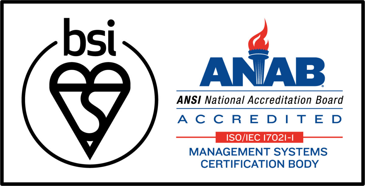 BSI ISMS ISO/IEC 27001 & ANAB Accredited Certification